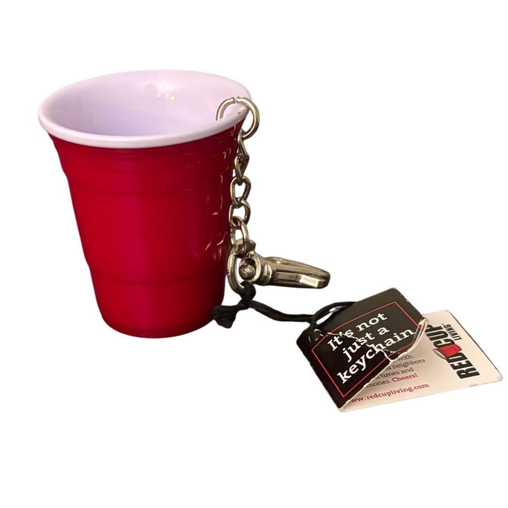 Miniature Red Party Cup Keychain | Red Cup Living Keychain | Bag Charm | NWT